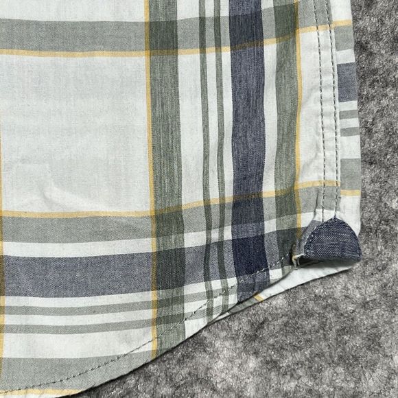 VANS Off The Wall Shirt Mens S Plaid Button Up Blue Pockets Skateboarding - Picture 14 of 17